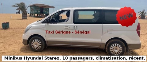 véhicule de Sérigne Minibus 8 places du taxi de Sérigne