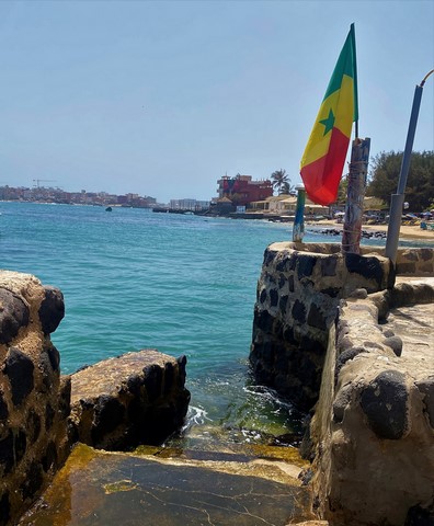 Dakar plages et drapeau