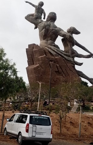 taxi sur la plage à Dakar